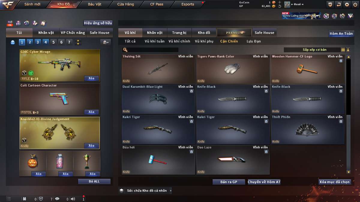 shop acc cf uy tin gia re